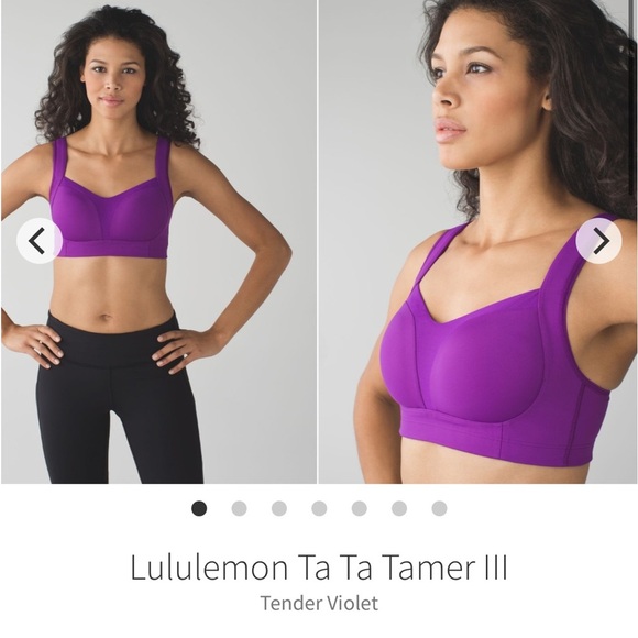 Lululemon Ta Ta Tamer Sports Bra Size 32C in Purple - Picture 1 of 6